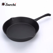 pre-seasoned fry pan 15cm cast iron pan fry black